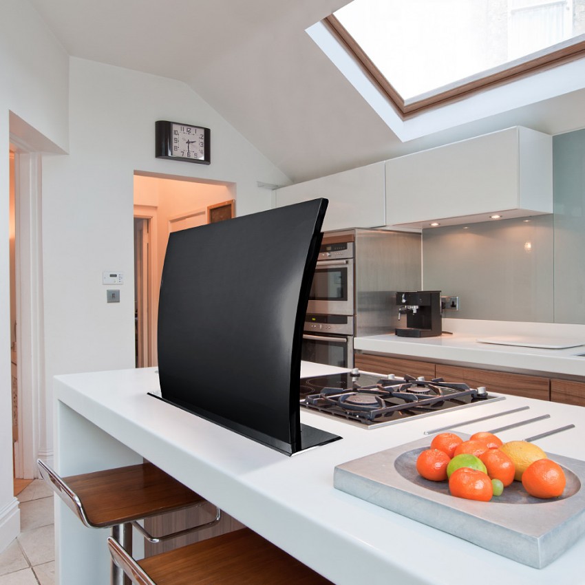 TrifDowndraftCookerHoodBlack